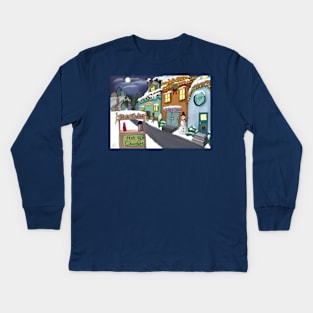 Holiday Village Kids Long Sleeve T-Shirt